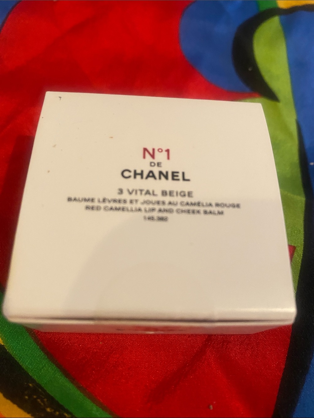 CHANEL N°1 De Chanel 3 VitalLip & Cheek Balm - Beige the rouge is a dark pink